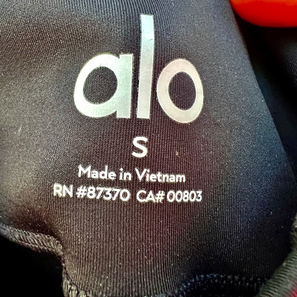 NWT Alo 7/8 Airlift Leggings Tight Black S - Picture 7 of 9